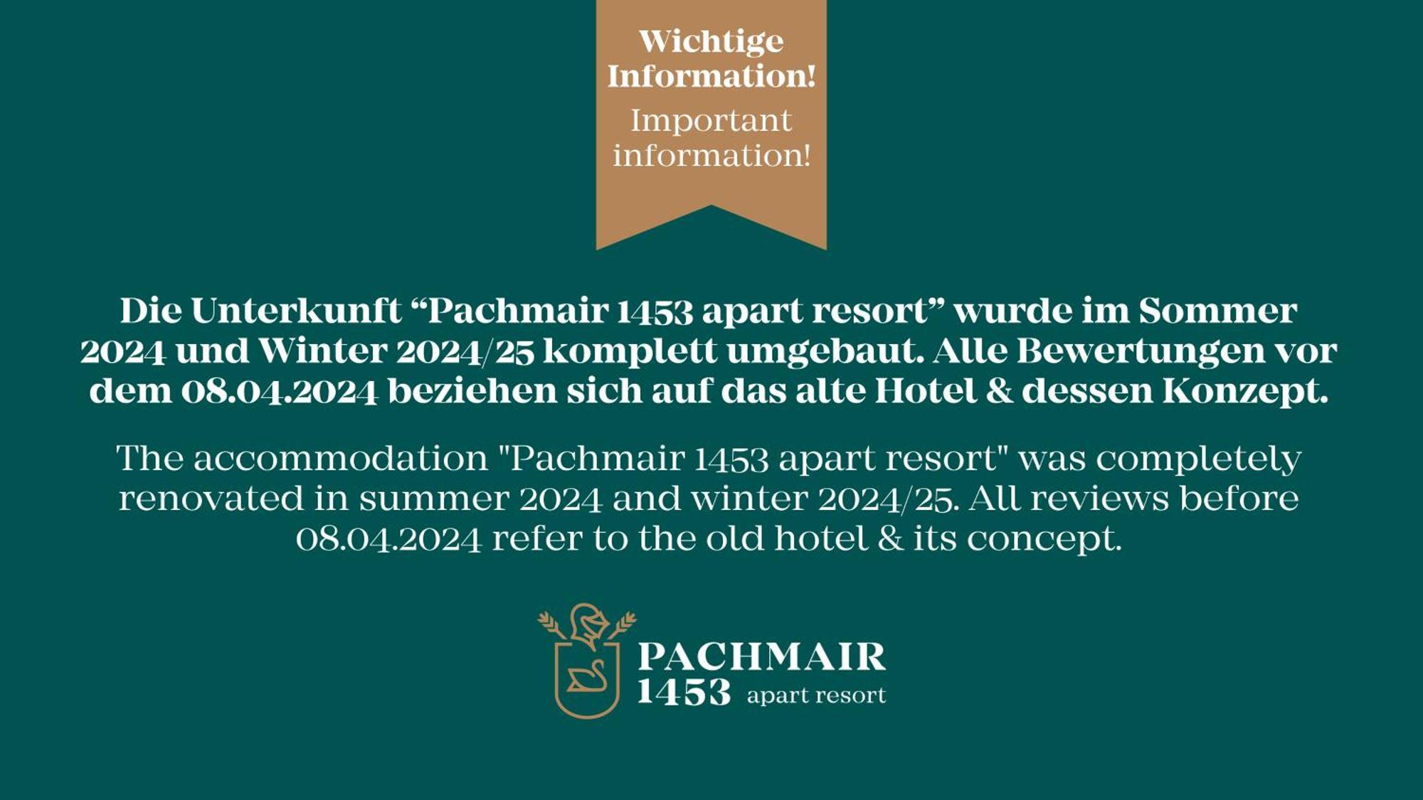 Pachmair 1453 Apart Resort - Opening 2025 유던스 외부 사진